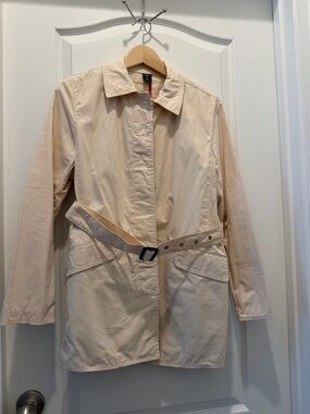 GAP Women's Beige Belted Trench Coat